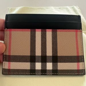 Burberry Sandon Check Card Case